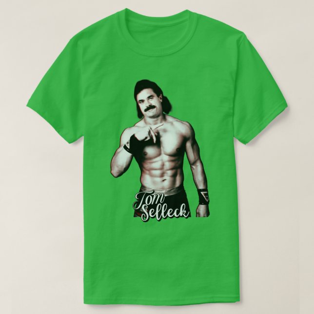 Pappa Tom Selleck T Shirt (Design framsida)