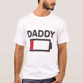 Pappa tömt batteri t shirt