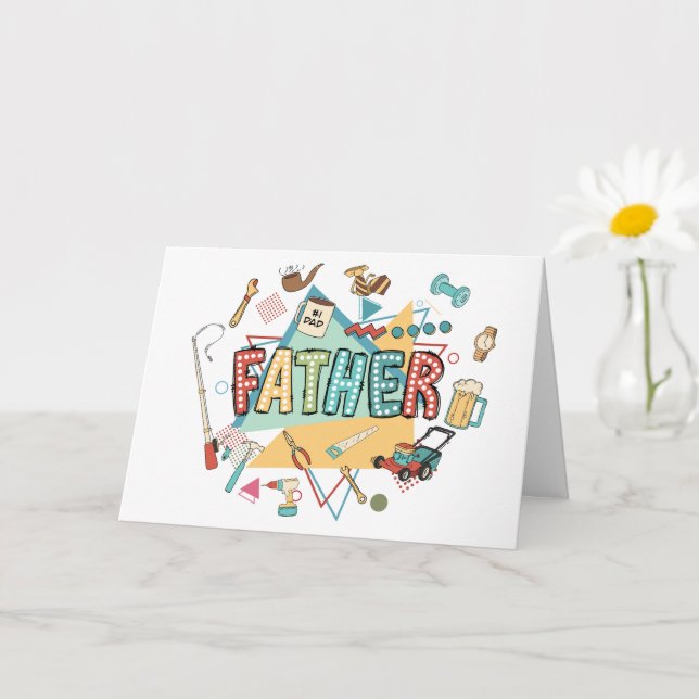Pappa Toolbox: A Firande i faderskap Kort (Liten växt)