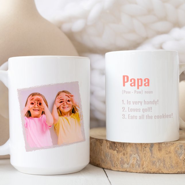 Pappa Traits Birthday Fars dag Photo Kaffemugg (Skapare uppladdad)