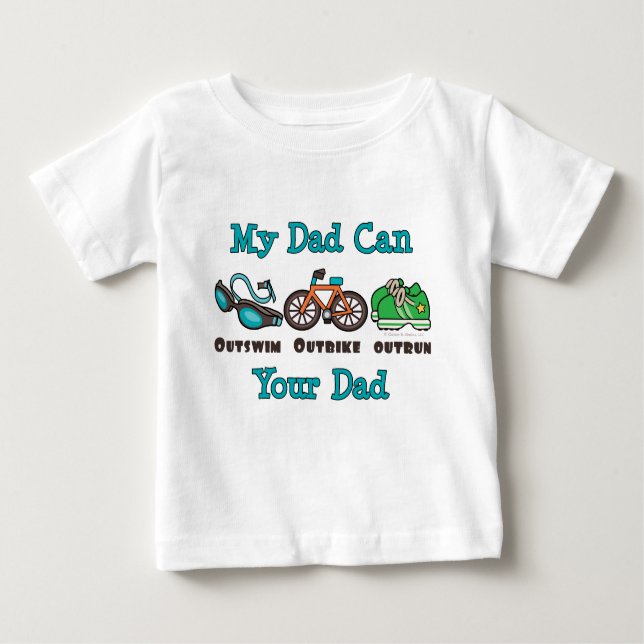 Pappa Triathlon Infant T-shirt (Framsida)