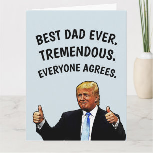 PAPPA TRUMP BIRTHDAY-hälsningskort Kort