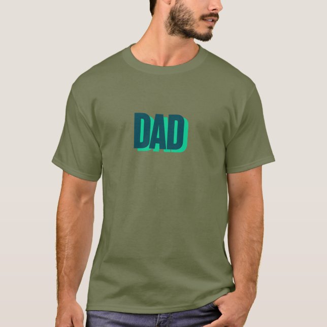 Pappa tryck Basic T-Shirt (Framsida)