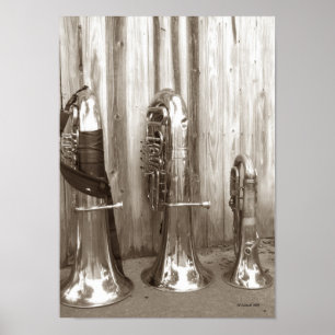 Pappa Tuba, Mamma Tuba och Baby Tuba Poster