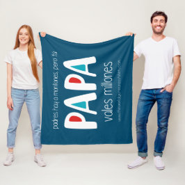 Pappa, tusendelar fleecefilt