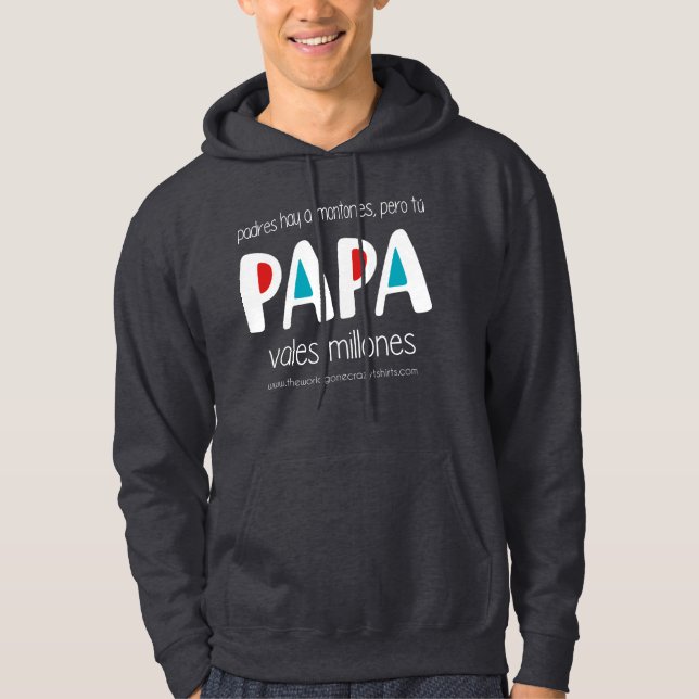 Pappa, tusendelar hoodie (Framsida)
