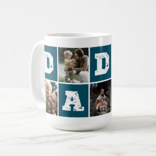 Pappa Typography Photo Collage Coffee Mugg
