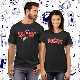 PAPPA Typography Rymden Rocket Frakt T-Shirt