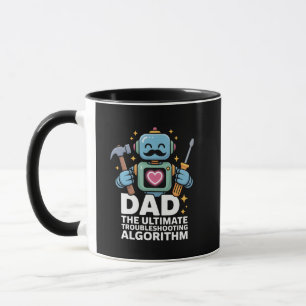 Pappa ultimata felsökningsalgoritmrobot mugg