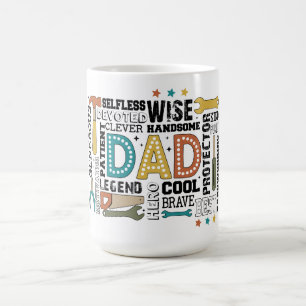 Pappa Ultimate Toolkit: Byggt med Kärlek och styrk Kaffemugg