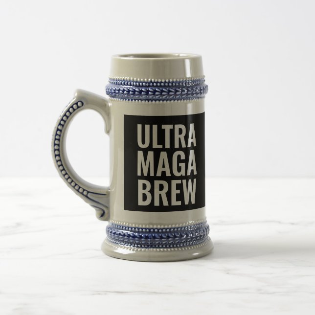 PAPPA ULTRA MAGA TRUMP BREW BEER STEIN SEJDEL (Vänster)