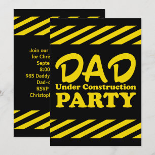 Pappa under Party Inbjudningar
