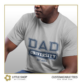 Pappa University Varsity Style Fars dag T Shirt