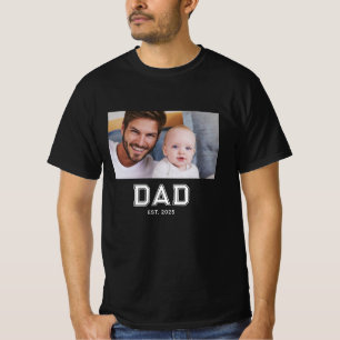 Pappa Upprättade Foto Fars Dag T Shirt