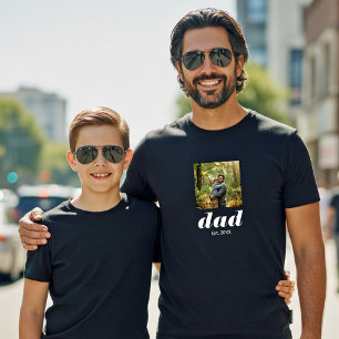 Pappa Upprättade Foto Fars Dag T Shirt