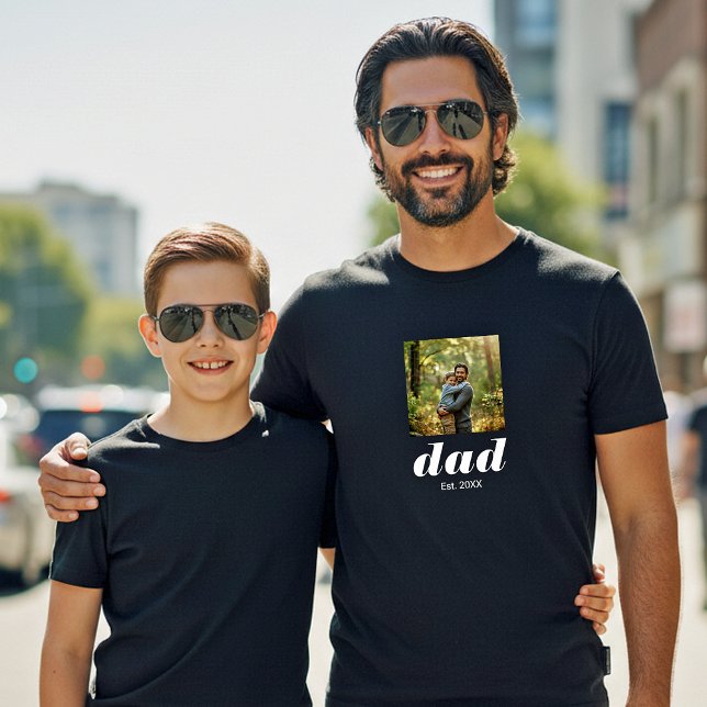 Pappa Upprättade Foto Fars Dag T Shirt (Skapare uppladdad)