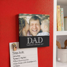 Pappa Upprättade Foto Minimal Farsdagspresent