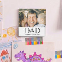 Pappa Upprättade Foto Minimal Farsdagspresent