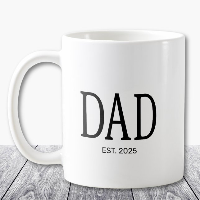 Pappa Upprättade Ny Pappagåva Kaffemugg (Skapare uppladdad)