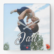 Pappa Upprättade Roligt Skript Foto Hjarta 