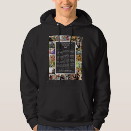Pappa uppskattning | Fars dag 22 Fotokollage Hoodie