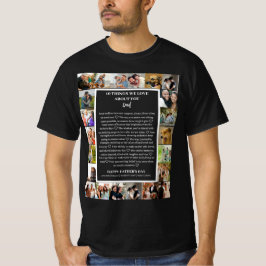 Pappa uppskattning | Fars dag 22 Fotokollage T Shirt