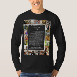 Pappa uppskattning | Fars dag 22 Fotokollage T Shirt