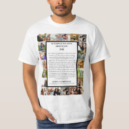Pappa uppskattning | Fars dag 22 Fotokollage T Shirt