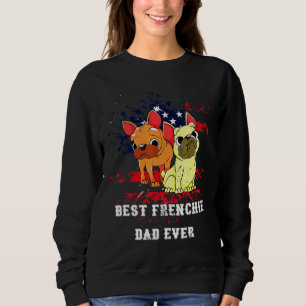 Pappa Usa Fransk Bulldog T Shirt
