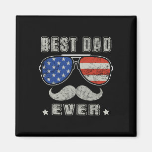 Pappa - USA:s Flagga Fars dag 4 juli Magnet