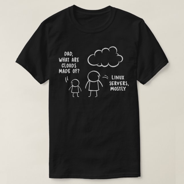 Pappa: Vad är moln av molnserver Far d? T Shirt (Design framsida)