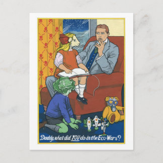 Pappa, vad gjorde du i Ecowars? Vykort