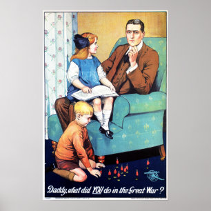 "Pappa, vad gjorde du i Underbara Krig?" UK KRIG Poster