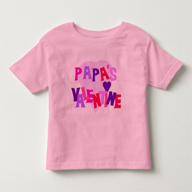 Pappa Valentine Småbarn T-shirt (Framsida)
