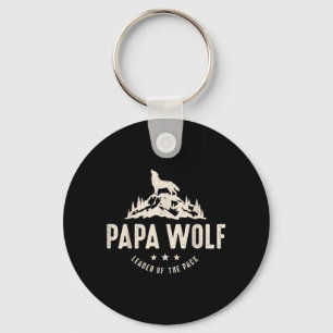 Pappa Varg Fars Dag Pappa Pappa Söt Djur Familj Nyckelring