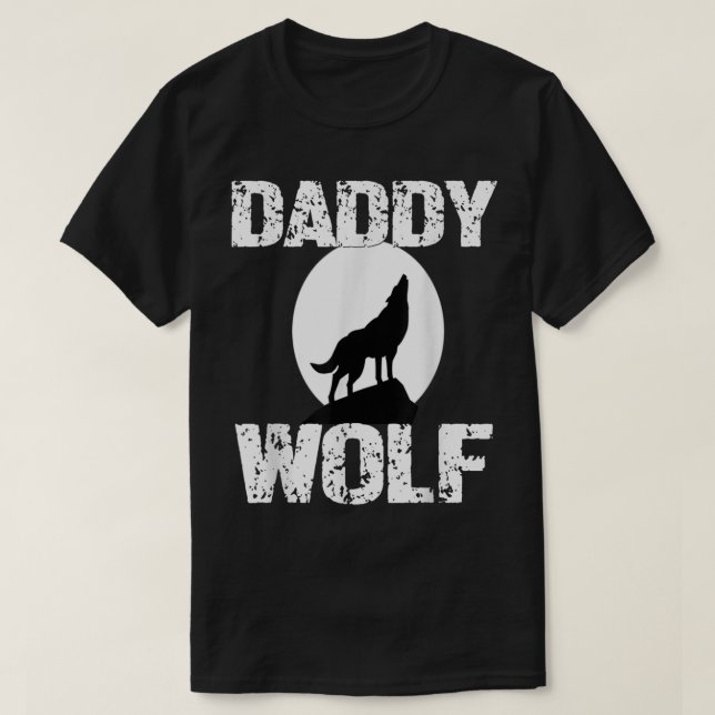 Pappa Varg Tröja Matchande Familjestam Vargar Måne (Design framsida)