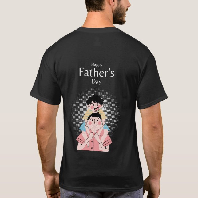 Pappa: VD för familjen T Shirt (Baksida)