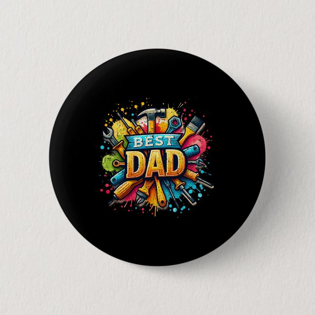 Pappa Verktyg Crateur Pappa pappa pappa Far Fars d Knapp (Framsida)