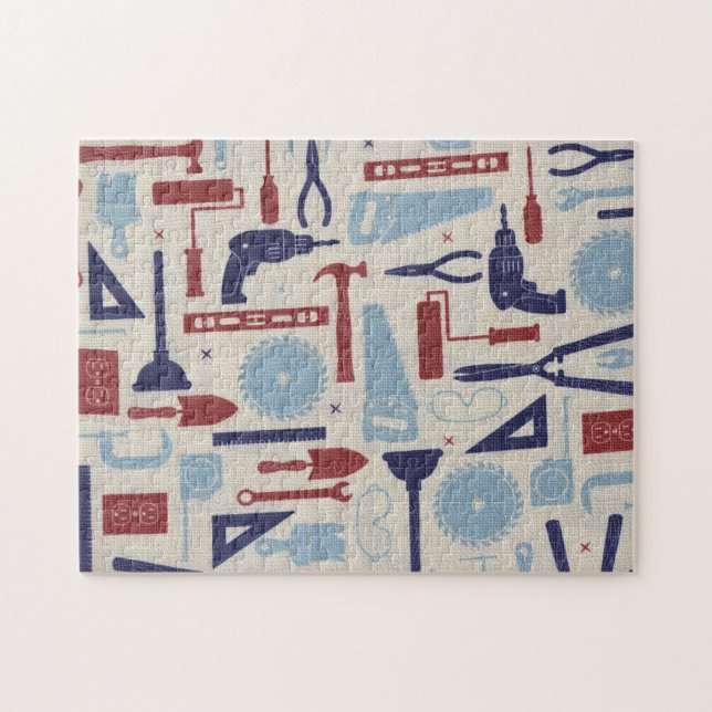 Pappa Verktyg Pussel (Horisontell)