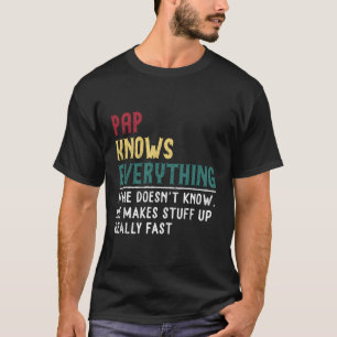 Pappa vet allt fars dag för farfar t shirt