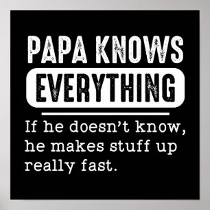 Pappa vet allt om han inte vet att han gör poster