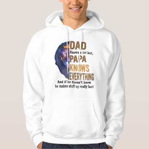 Pappa vet mycket men pappa vet allt. hoodie