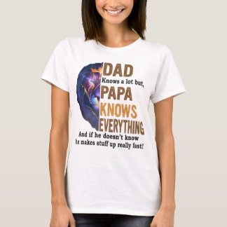 Pappa vet mycket men pappa vet allt. t shirt