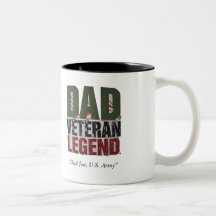 Pappa Veteran Legend Mugg - Anpassningsbar Gift fö