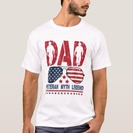 Pappa Veteran Mytt Legend, Fars Dag T Shirt