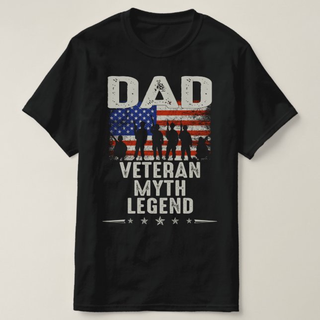 pappa veteransk mytlegend t shirt (Design framsida)