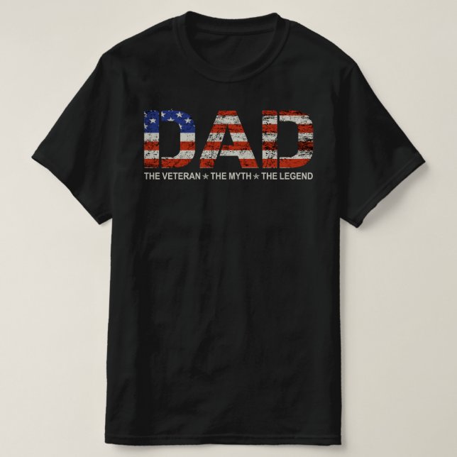 pappa veteransk mytlegend t shirt (Design framsida)
