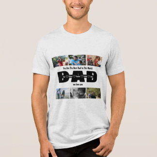 Pappa, Vi Älskar Dig – Fars Dag 6 Foto Collage T Shirt