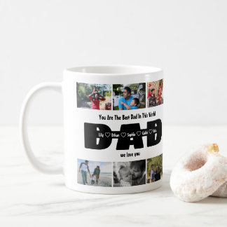 Pappa, vi älskar dig – Fars dag 6 fotosammanställn Kaffemugg
