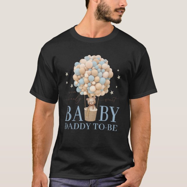 Pappa, vi kan bota vänta på babyskjut i familjen M T Shirt (Framsida)